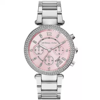 Michael Kors MK6105 Women's Rose Gold-Tone Stainless Steel Chronograph Watch 39mm