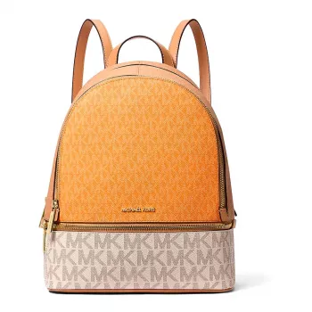 Michael Kors Raven Backpack Vanilla Saffiano Leather Women's Medium 35S5GRAB6VORA