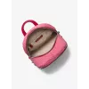 Michael Kors Rhea Backpack Dark Berry Saffiano Leather Women's 27x26x14 cm