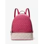 Michael Kors Rhea Backpack Dark Berry Saffiano Leather Women's 27x26x14 cm