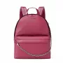 Michael Kors Rhea Medium Backpack Dark Berry Saffiano Leather Gold-Tone Hardware
