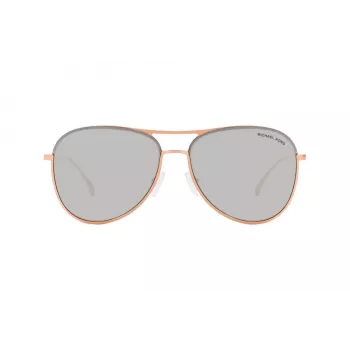 Michael Kors Unisex Sunglasses MK1089 Transparent Grey Acetate Frame Grey Gradient Lens 59mm