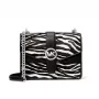 Michael Kors Women's Jet Set Crossbody Bag in Black Saffiano Leather with Gold-Tone Hardware (20x16x6 cm)