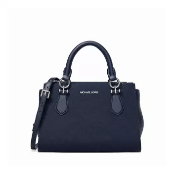 Michael Kors Women's Amelia Satchel Navy 35R6S6AM1LNAV (23x16x11cm)