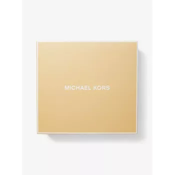 MICHAEL KORS Women's Bag Set 35F5GGZD6OCHE - Signature Coated Canvas Crossbody Bag with Matching Pouch (24x15x8 cm)