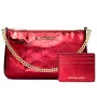 MICHAEL KORS Women's Bag Set 35F5GGZD6OCHE - Signature Coated Canvas Crossbody Bag with Matching Pouch (24x15x8 cm)