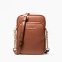 Michael Kors Women's Greenwich Small Shoulder Bag in Luggage Saffiano Leather