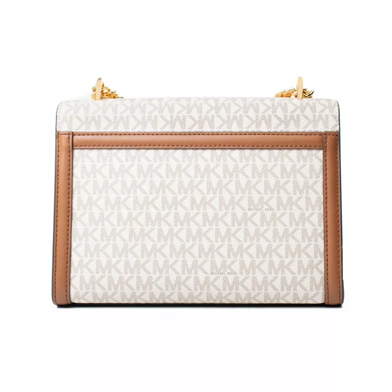 MICHAEL KORS Women's Gwen Crossbody Bag 35S5GWHL8BVAN in Vanilla, 24x18x8 cm