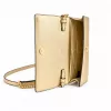 Michael Kors Women's Jet Set Charm Crossbody Bag Signature Logo Canvas Gold-Tone Hardware 22x15x4 cm