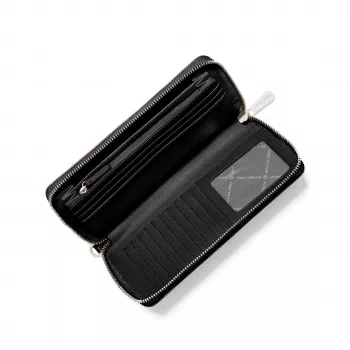 Michael Kors Women's Jet Set Travel Continental Wallet Saffiano Leather Black 35F7STVE7LBLK