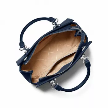 Michael Kors Jet Set Travel Women's Crossbody Bag Navy Saffiano Leather 35F5S6AS2LNAV