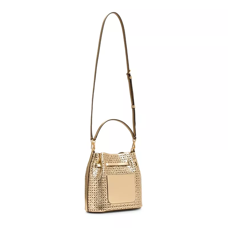 Michael Kors Women's Jet Set Travel Crossbody Bag 35S6G2ZC1KPAL - Signature Canvas, Gold-Tone Hardware