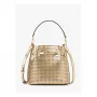 Michael Kors Women's Jet Set Travel Crossbody Bag 35S6G2ZC1KPAL - Signature Canvas, Gold-Tone Hardware