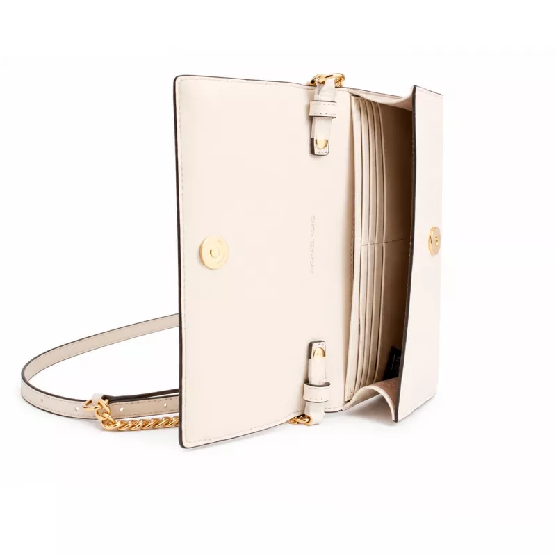 MICHAEL KORS Women's Jet Set Travel Saffiano Leather Crossbody Bag 35S6G2ZC7YLTC 22x15x4cm