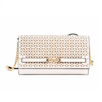 MICHAEL KORS Women's Jet Set Travel Saffiano Leather Crossbody Bag 35S6G2ZC7YLTC 22x15x4cm