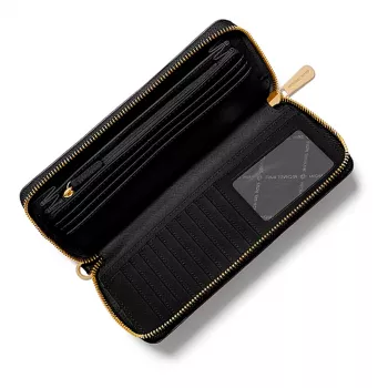 Michael Kors Women's Jet Set Travel Saffiano Leather Wristlet, Black