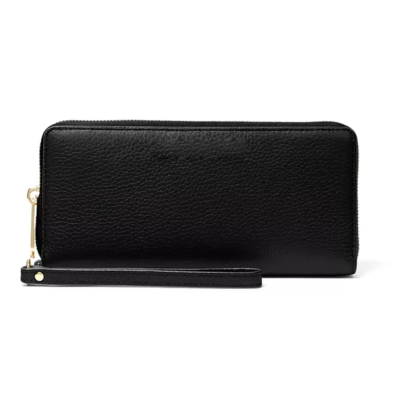 Michael Kors Women's Jet Set Travel Saffiano Leather Wristlet, Black