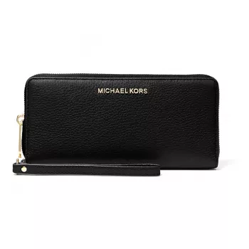 Michael Kors Women's Jet Set Travel Saffiano Leather Wristlet, Black
