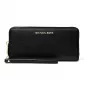 Michael Kors Women's Jet Set Travel Saffiano Leather Wristlet, Black