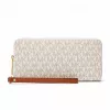 Michael Kors Women's Jet Set Travel Trifold Wallet in Signature Coated Canvas, Gold-Tone Hardware - 35F8GTVT3BVNL