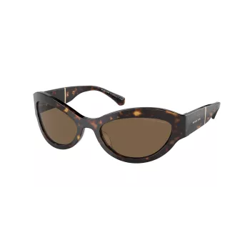 Michael Kors Women's Sunglasses MK2198-300673 Dark Tortoise Acetate Frame Brown Gradient Lens 59mm