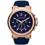 Michael Kron MK8295 Men's Quartz Chronograph Watch 48mm Stainless Steel Blue Dial