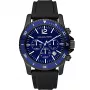 Michael Kronz MK8165 Men's Analog Quartz Chronograph Watch 46mm Black Silicone