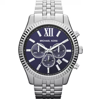 Michael Kurz Men's MK8280 Chronograph Watch 45mm Stainless Steel Blue Dial