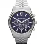 Michael Kurz Men's MK8280 Chronograph Watch 45mm Stainless Steel Blue Dial