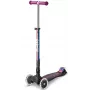 Micro Maxi Deluxe Foldable LED Neochrome 3-Wheel Kick Scooter, Green