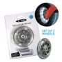 Micro Maxi Scooter Wheels with LED Lights - 120mm PU Wheels, ABEC 9 Bearings, Multi-Color, Set of 2