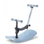 Micro Mini Deluxe Rock & Go LED Dusty Rose 3-Wheel Kick Scooter