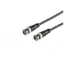 MICROCONNECT BNC Male to BNC Male RG-59 Coaxial Cable, 75 Ohm, 1m, Black