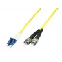 MicroConnect LC/PC to ST/PC 10m 9/125 Single-Mode Duplex Fiber Patch Cable