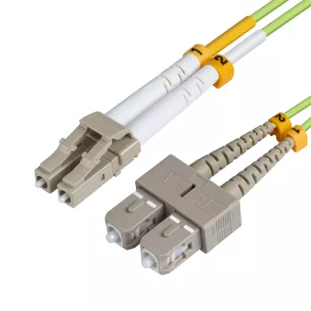 MICROCONNECT LC/UPC-SC/UPC 10m OM5 Fibre Patch Cable