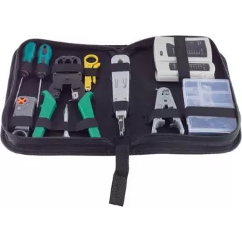 MicroConnect Network Cable Tester Set 10 (CAB-TEST5) with RJ45, RJ11/RJ12, BNC, USB Testers and 8 ID Remotes