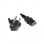 MicroConnect PE010418ISRAEL Power Cable Type H to C13 1.8m Black