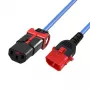 MICROCONNECT Power Cord C13 IEC Lock+ - C14 1.5m Black