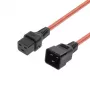 MICROCONNECT Power Cord C19 IEC Lock - C20, 2m, Black, 16A 250V, Locking IEC C20 to C19