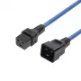 MICROCONNECT Powercord C19 IEC Lock - C20, 2m, 16A, Locking C19 to C20, Black