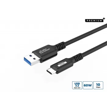 MICROCONNECT Premium USB-C to USB-A Cable 1m Black