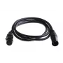 MICROCONNECT PRO XLR Cable 20m AWG24 - Balanced Microphone Cable, XLR Male to XLR Female, Oxygen-Free Copper, Braided Shield, Black