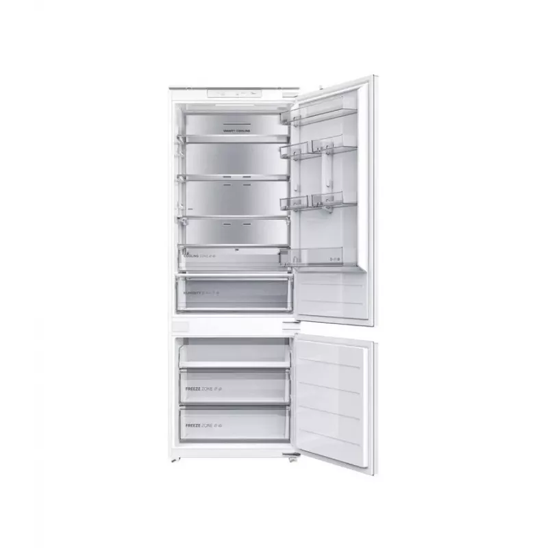 Midea MDRE554FGD01D Built-in Combi Refrigerator, No Frost, 403 L, White, Energy Class D
