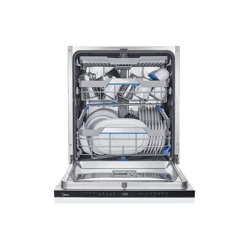 Midea MDWEB1403MB-WS Built-In Dishwasher, 14 Place Settings, C, 44 dB