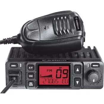 Midland Albrecht AE 6290 Mobile CB Radio with Repeater, VOX, 40 Channels AM/FM, 12/24V, Black 12629