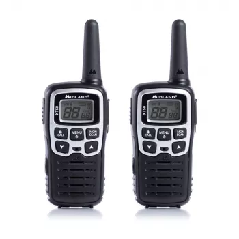 Midland XT50 2x PMR446 Handheld Two-Way Radio Grey