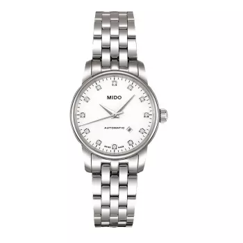 MIDO Baroncelli III Women's Automatic Watch 29mm Stainless Steel Anthracite Dial M76004661
