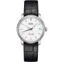 MIDO Baroncelli Lady Automatic Watch 33mm Stainless Steel White Dial Black Leather Strap M027207160100