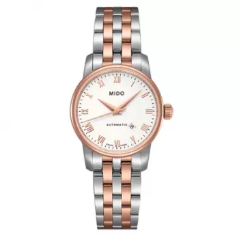 MIDO Baroncelli Lady Women's Quartz Watch M76009N61 29mm Rose Gold PVD Stainless Steel