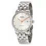 MIDO Men's Baroncelli III Automatic Watch 38mm Silver Dial Brown Leather Strap M86004101
